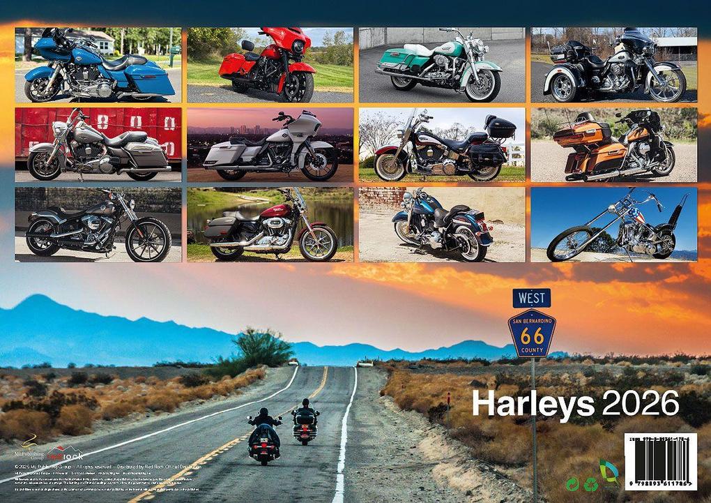 Weitere Ansicht: Harleys 2026 - Der Harley Davidson Kalender