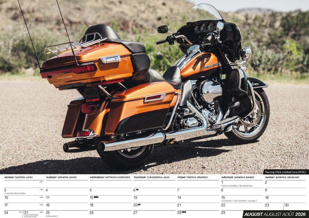 Weitere Ansicht: Harleys 2026 - Der Harley Davidson Kalender