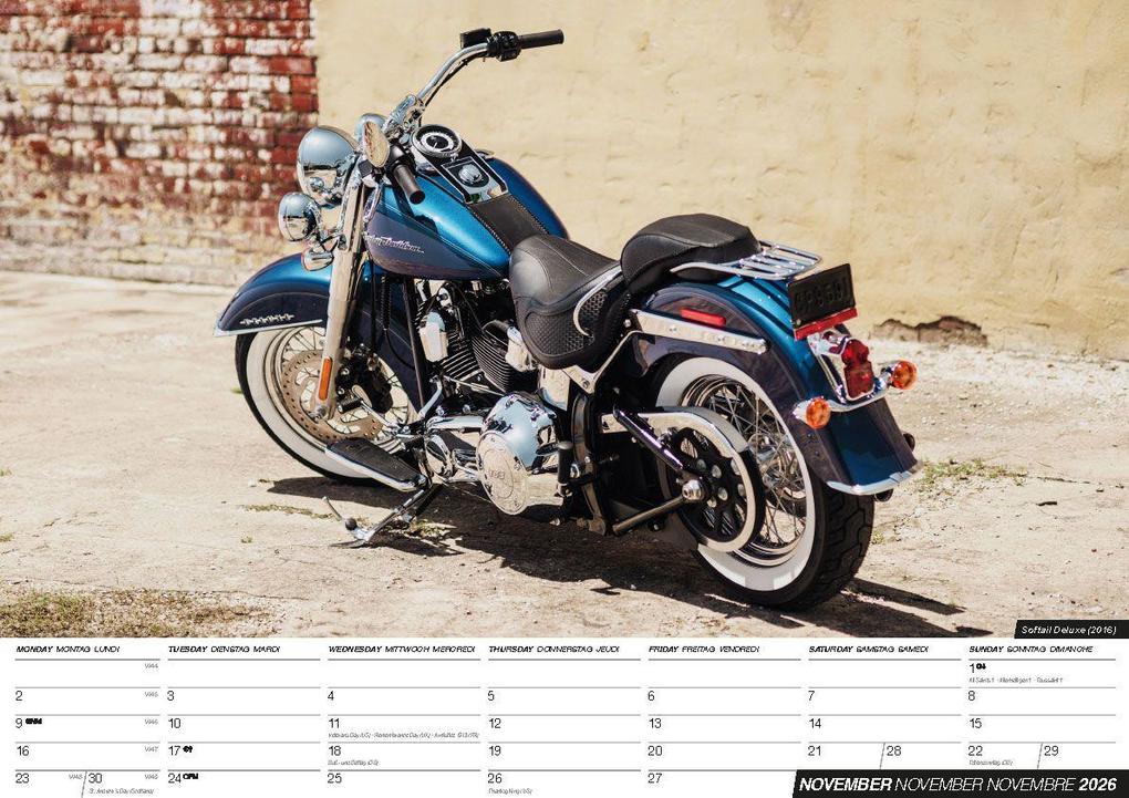 Weitere Ansicht: Harleys 2026 - Der Harley Davidson Kalender