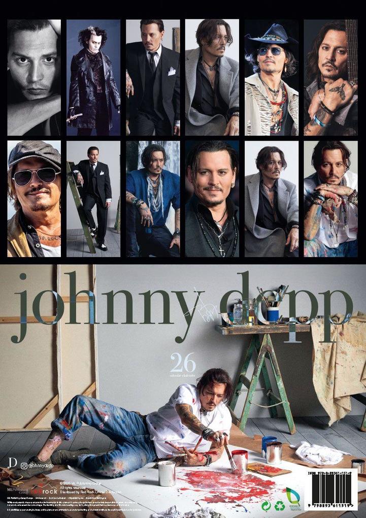 Weitere Ansicht: Johnny Depp 2026 Offizieller Kalender | Johnny Depp