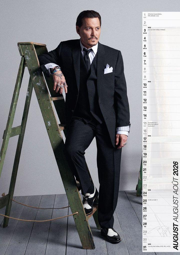 Weitere Ansicht: Johnny Depp 2026 Offizieller Kalender | Johnny Depp