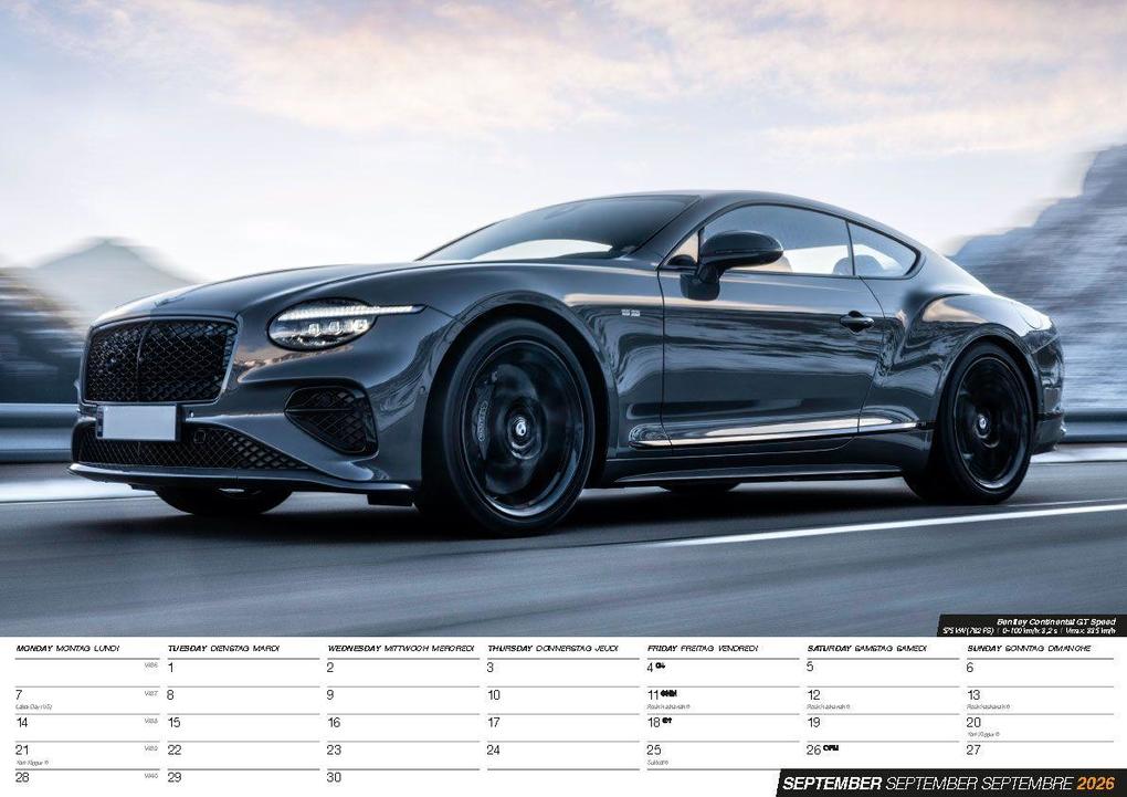 Weitere Ansicht: Sports Cars 2026 - Sportwagen - Autos Kalender