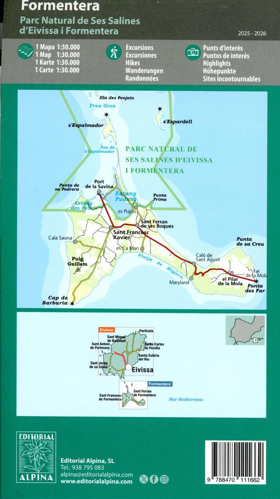 Weitere Ansicht: Formentera 1:30000