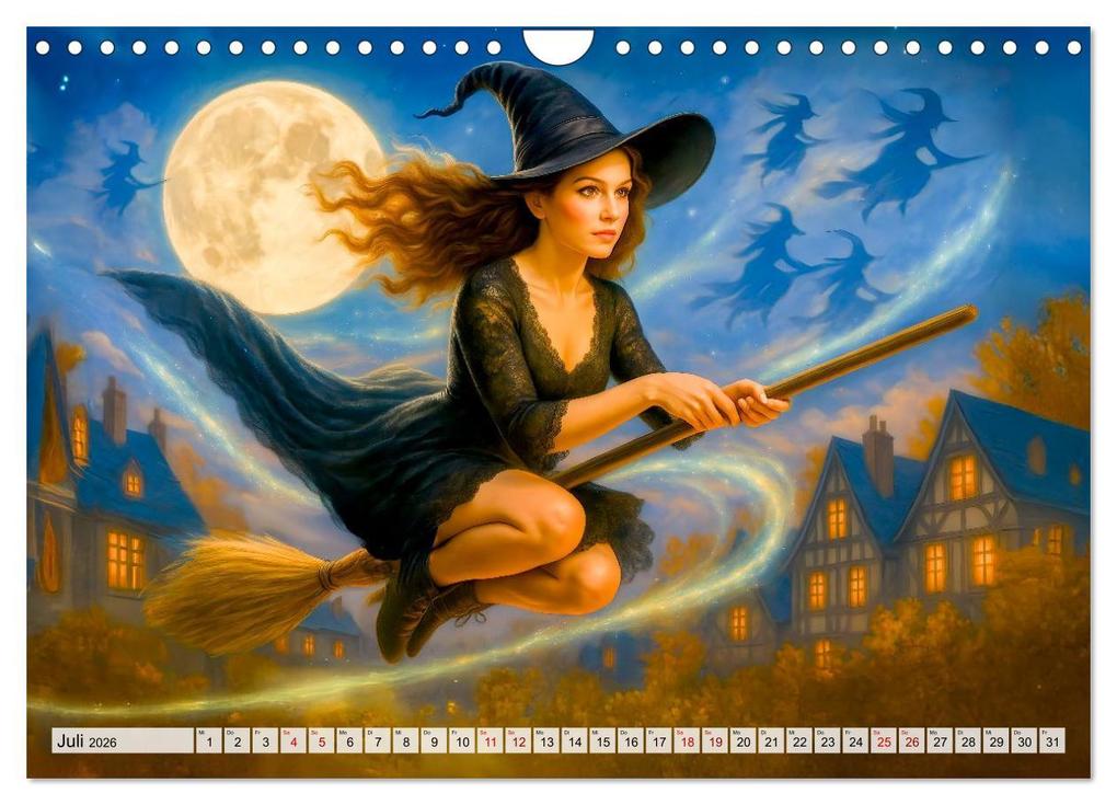Weitere Ansicht: Mystische Hexen - Magische Frauen und finstere Nächte (Wandkalender 2026 DIN A4 quer), CALVENDO Monatskalender | Anja Frost, Calvendo