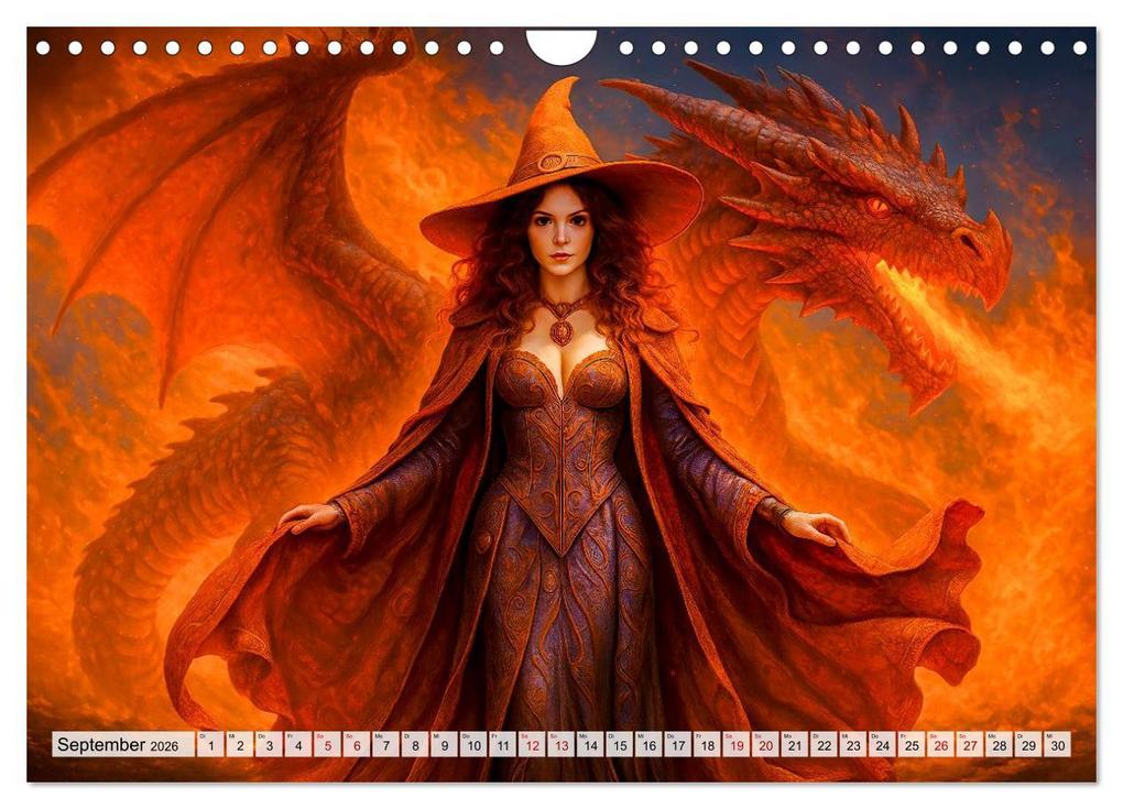 Weitere Ansicht: Mystische Hexen - Magische Frauen und finstere Nächte (Wandkalender 2026 DIN A4 quer), CALVENDO Monatskalender | Anja Frost, Calvendo