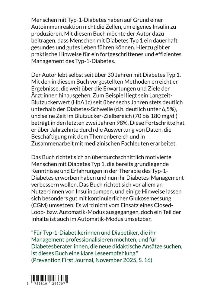 Weitere Ansicht: Dauerhaft gesund und gut leben mit Typ-1-Diabetes | Adam Ayaita