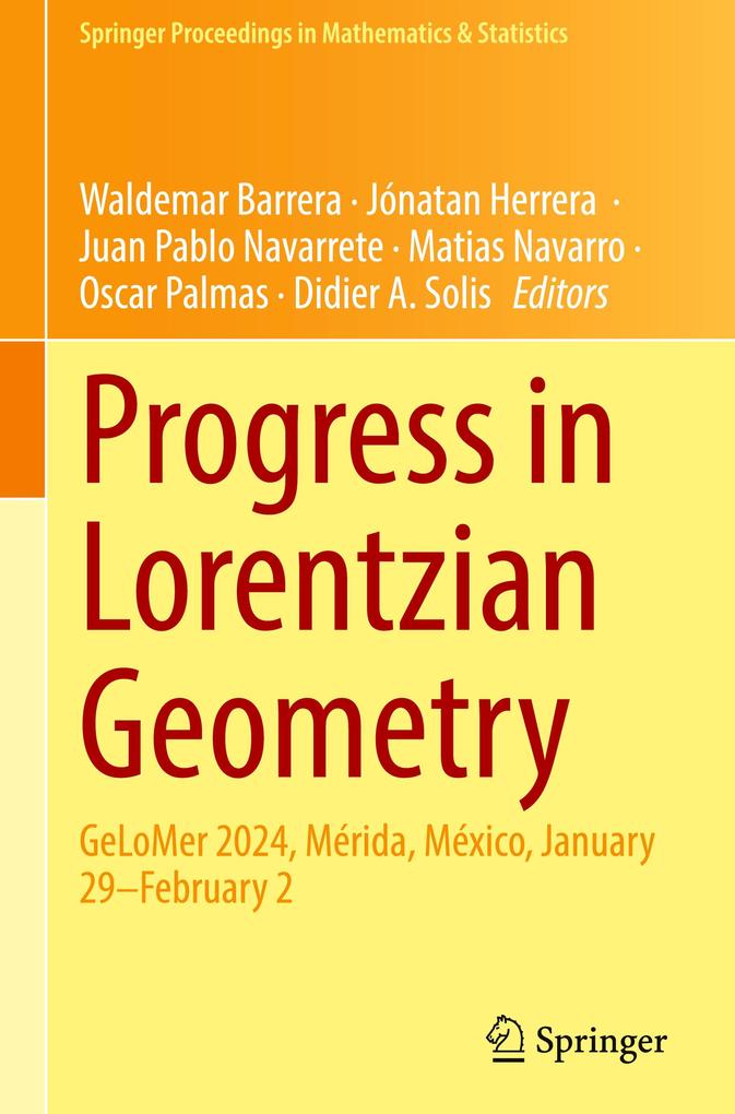 Produktbild: Progress in Lorentzian Geometry