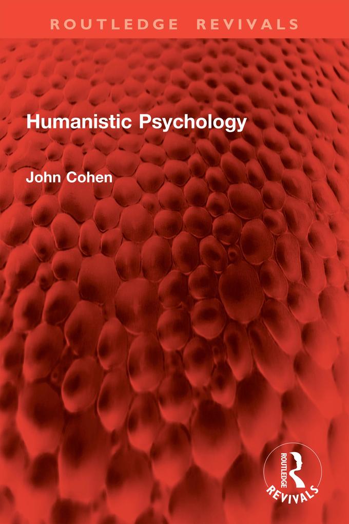Produktbild: Humanistic Psychology | John Cohen