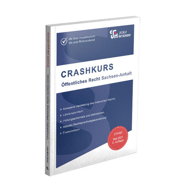 Produktbild: CRASHKURS Öffentliches Recht - Sachsen-Anhalt | Dirk Kues