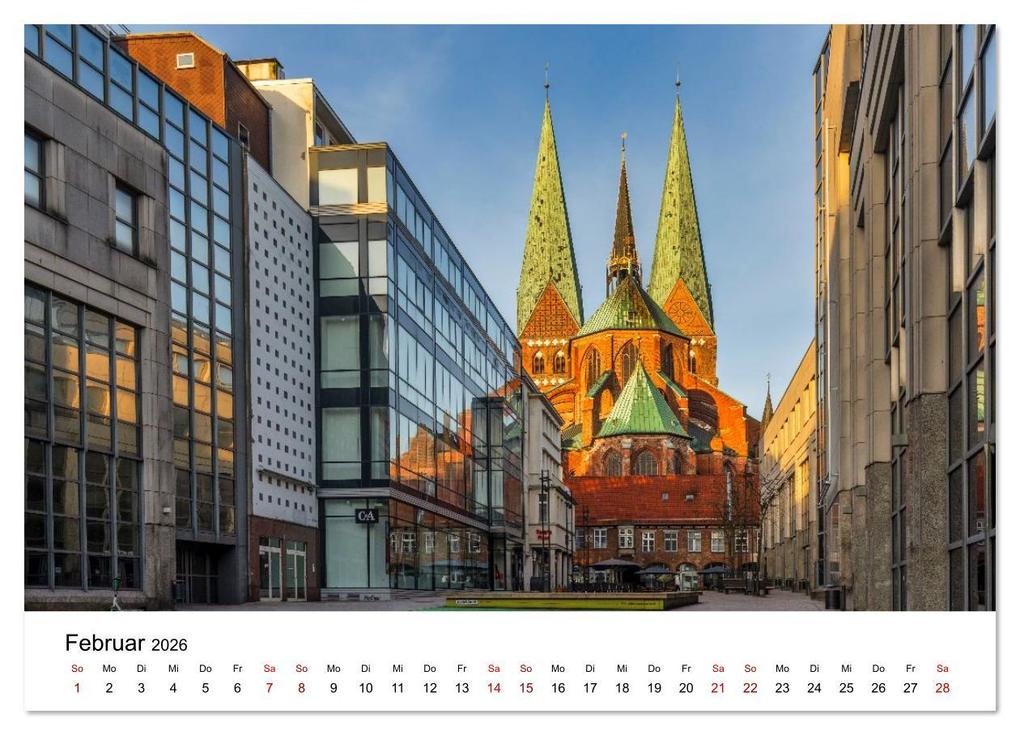 Weitere Ansicht: Lübeck - Im Licht der Zeit (Wandkalender 2026 DIN A4 quer), CALVENDO Monatskalender | Constantin Ticu, Calvendo