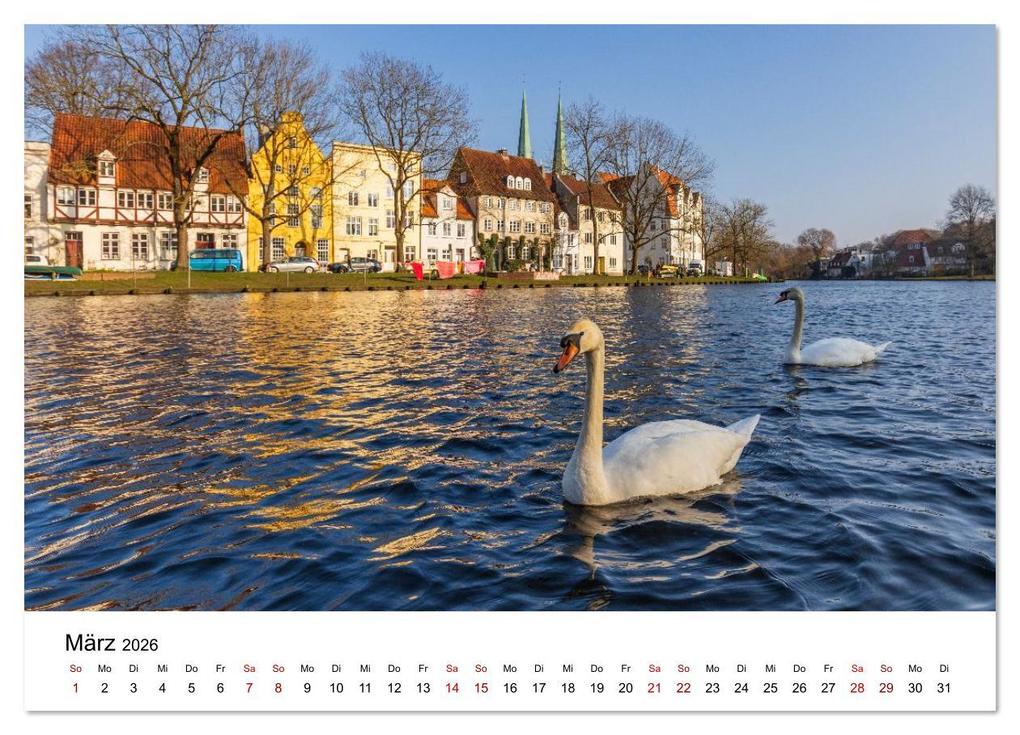 Weitere Ansicht: Lübeck - Im Licht der Zeit (Wandkalender 2026 DIN A4 quer), CALVENDO Monatskalender | Constantin Ticu, Calvendo