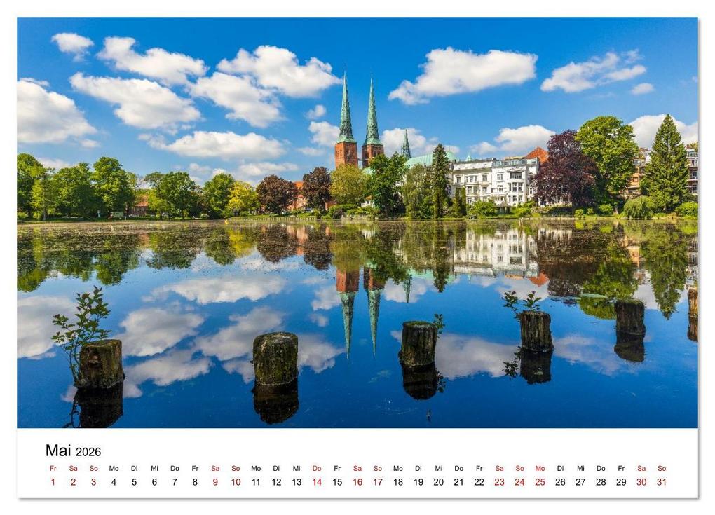Weitere Ansicht: Lübeck - Im Licht der Zeit (Wandkalender 2026 DIN A4 quer), CALVENDO Monatskalender | Constantin Ticu, Calvendo