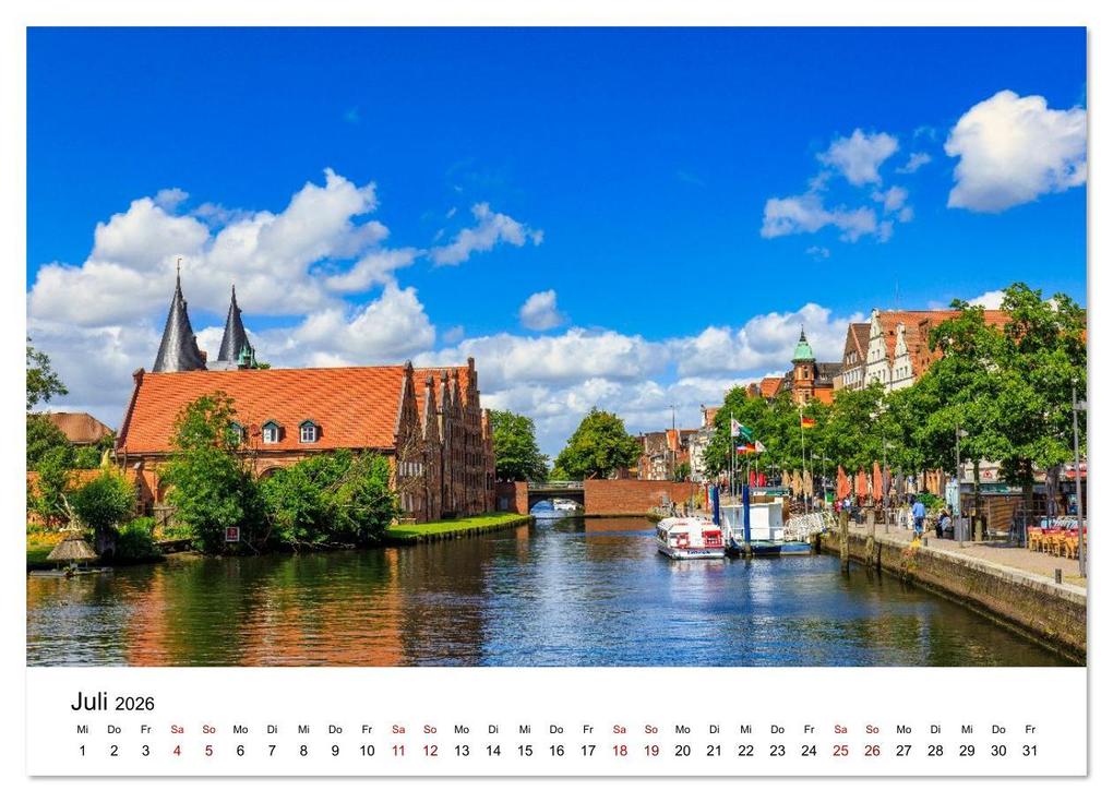 Weitere Ansicht: Lübeck - Im Licht der Zeit (Wandkalender 2026 DIN A4 quer), CALVENDO Monatskalender | Constantin Ticu, Calvendo