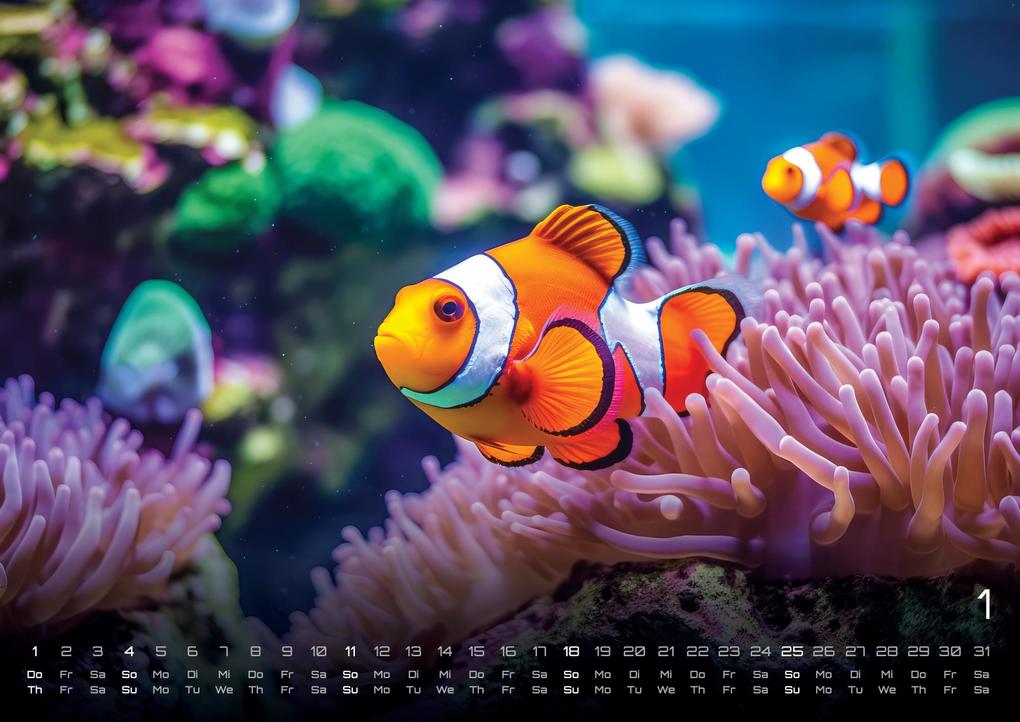 Weitere Ansicht: Sealife - verborgene Tiefen - 2026 - Kalender DIN A3