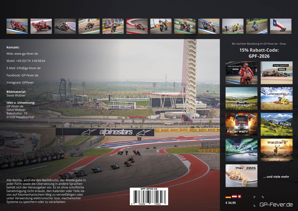 Weitere Ansicht: Motorrad Grand Prix 2026 - Kalender | MotoGP DIN A2