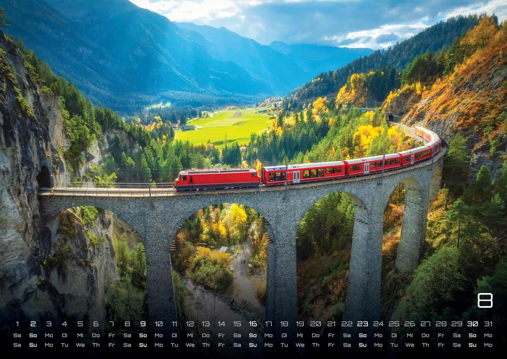 Weitere Ansicht: Eisenbahn - faszinierende Bahnwelt - 2026 - Kalender DIN A2