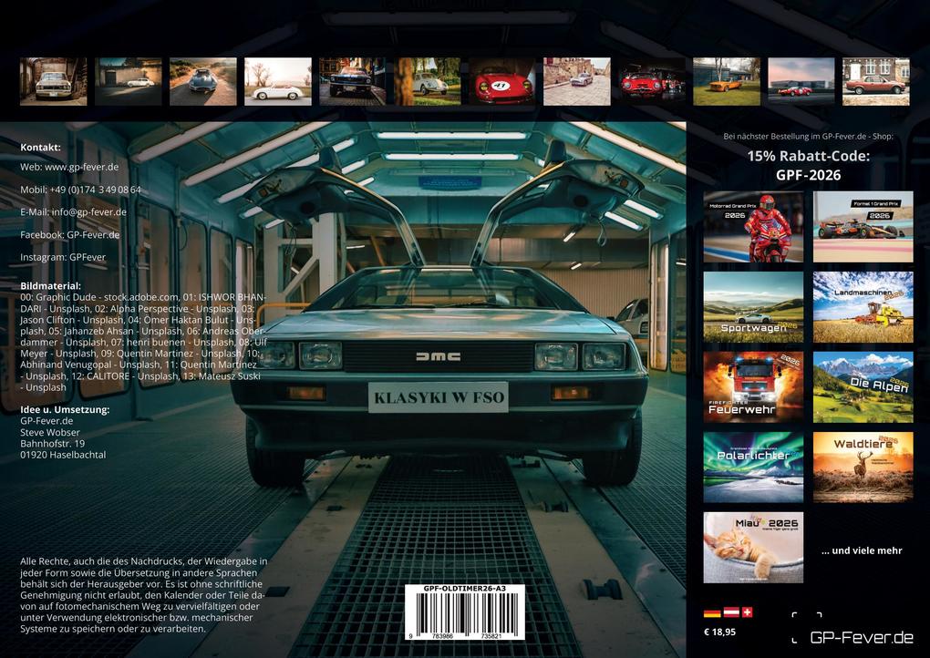 Weitere Ansicht: Oldtimer - OLDIES BUT GOLDIES - 2026 - Kalender DIN A3