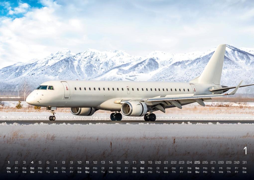 Weitere Ansicht: Planes - Über den Wolken - Flugzeuge - 2026 - Kalender DIN A3