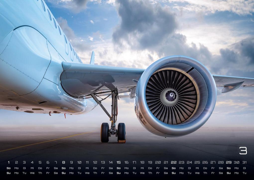 Weitere Ansicht: Planes - Über den Wolken - Flugzeuge - 2026 - Kalender DIN A3