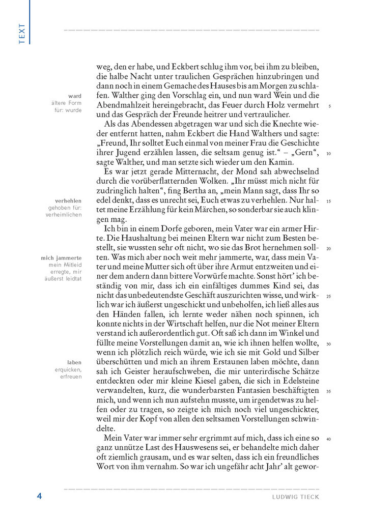 Weitere Ansicht: Der blonde Eckbert / Der Runenberg (Textausgabe) | Ludwig Tieck