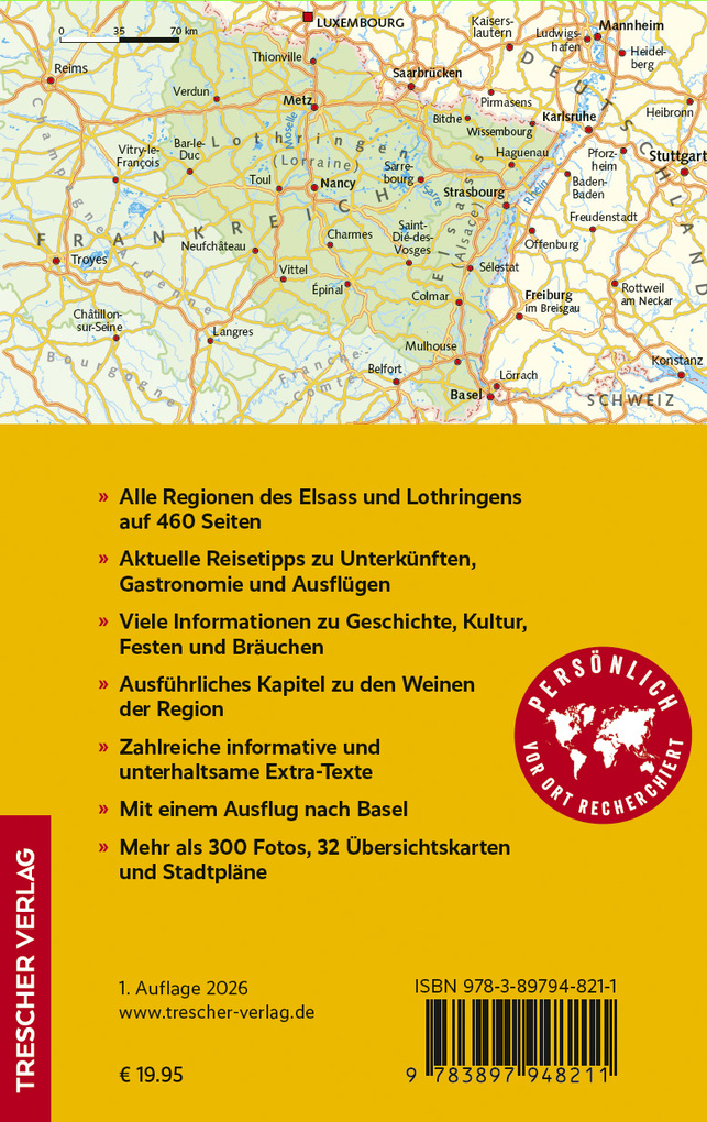 Weitere Ansicht: TRESCHER Reiseführer Elsass und Lothringen | Günter Schenk