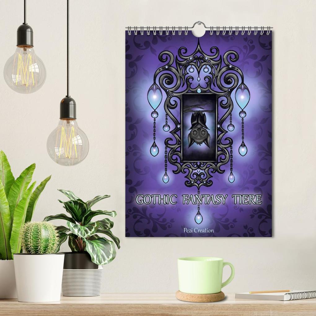 Weitere Ansicht: Gothic Fantasy Tiere (Wandkalender 2026 DIN A4 hoch), CALVENDO Monatskalender | Pezi Creation, Calvendo