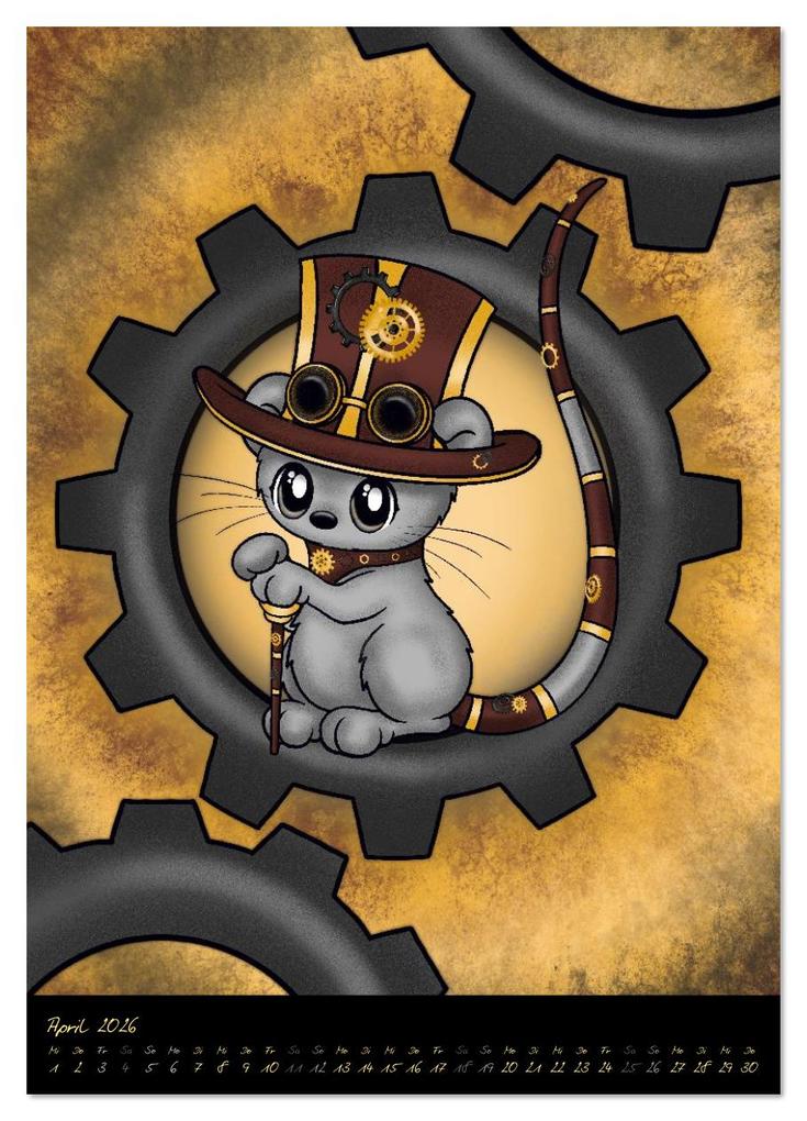 Weitere Ansicht: Gothic Fantasy Tiere (Wandkalender 2026 DIN A4 hoch), CALVENDO Monatskalender | Pezi Creation, Calvendo