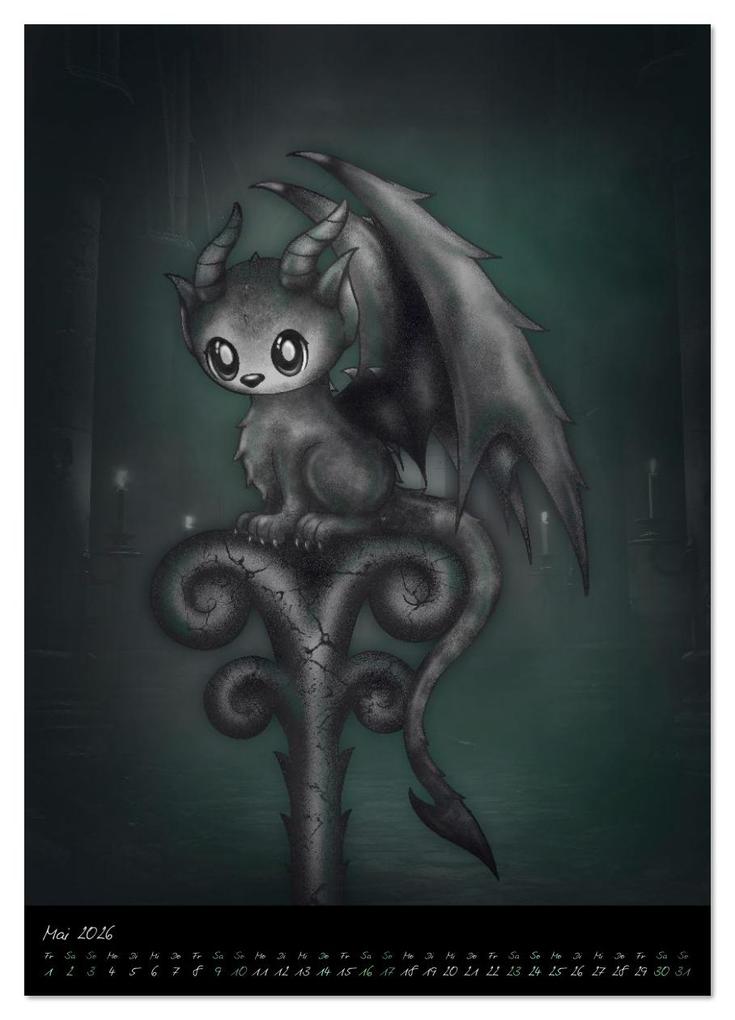 Weitere Ansicht: Gothic Fantasy Tiere (Wandkalender 2026 DIN A4 hoch), CALVENDO Monatskalender | Pezi Creation, Calvendo
