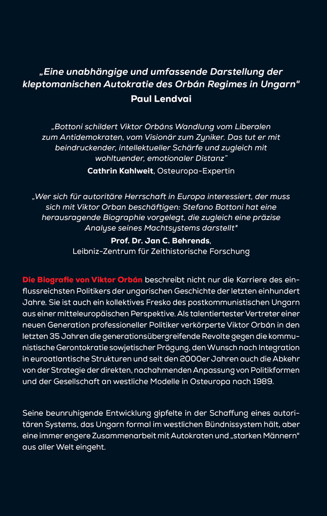 Weitere Ansicht: Orbán. Die Biografie | Stefano Bottoni