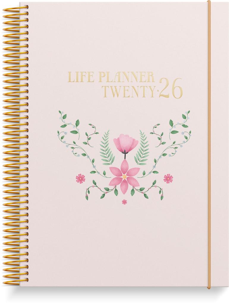 Produktbild: Burde Life Planner Pink Horizontal 2026
