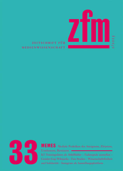 Produktbild: Zeitschrift für Medienwissenschaft 33