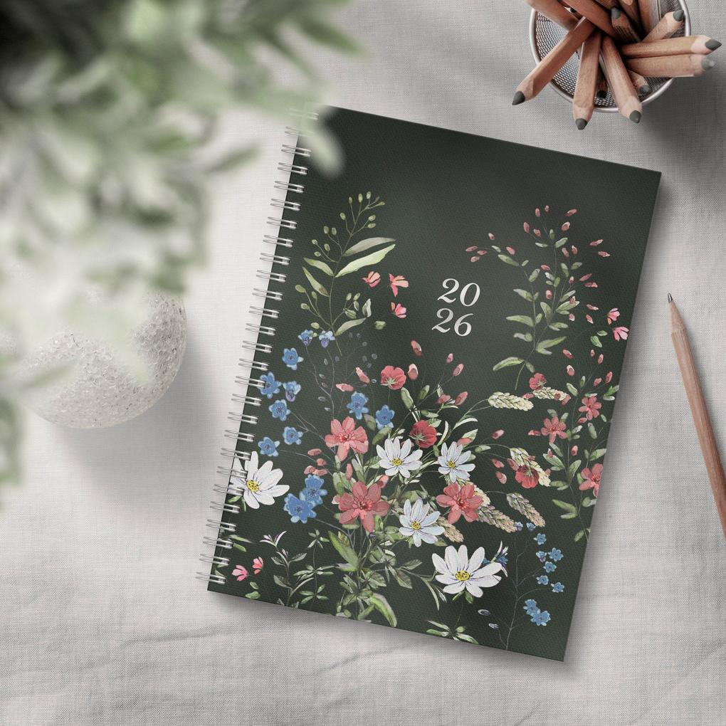 Weitere Ansicht: Burde Kalender 2026 Senator A5 Story Blumen
