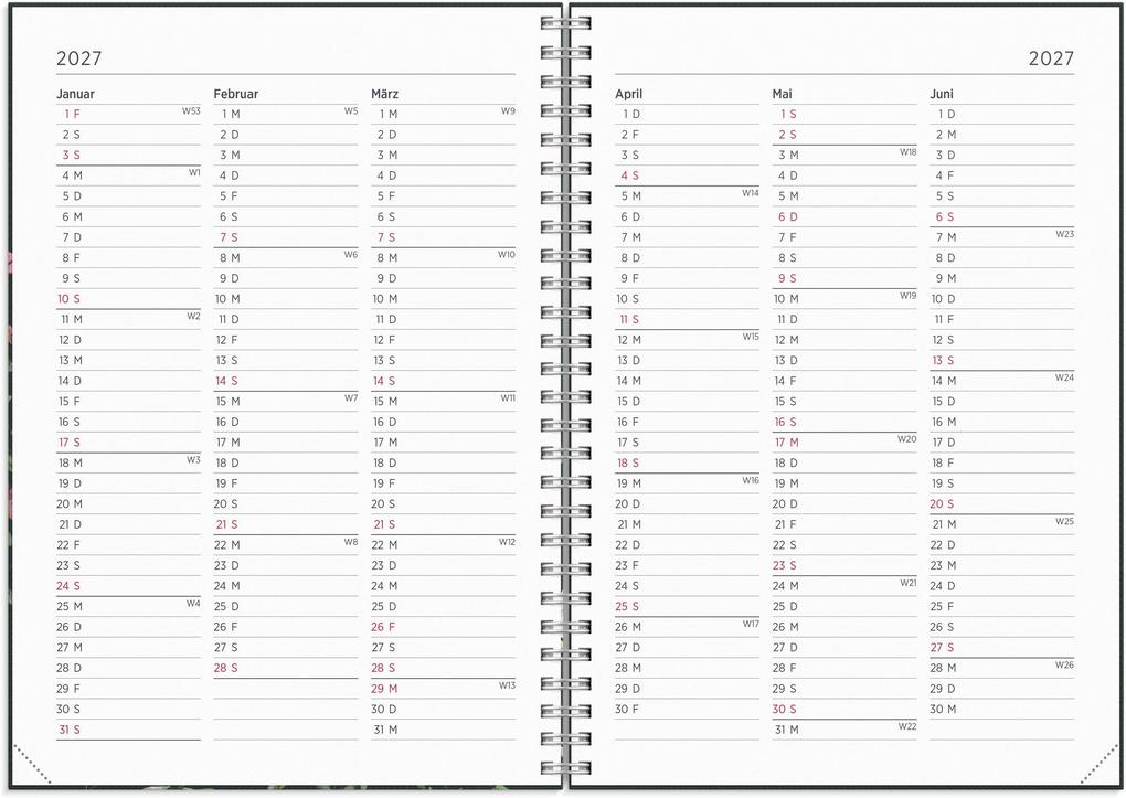 Weitere Ansicht: Burde Kalender 2026 Senator A5 Story Blumen