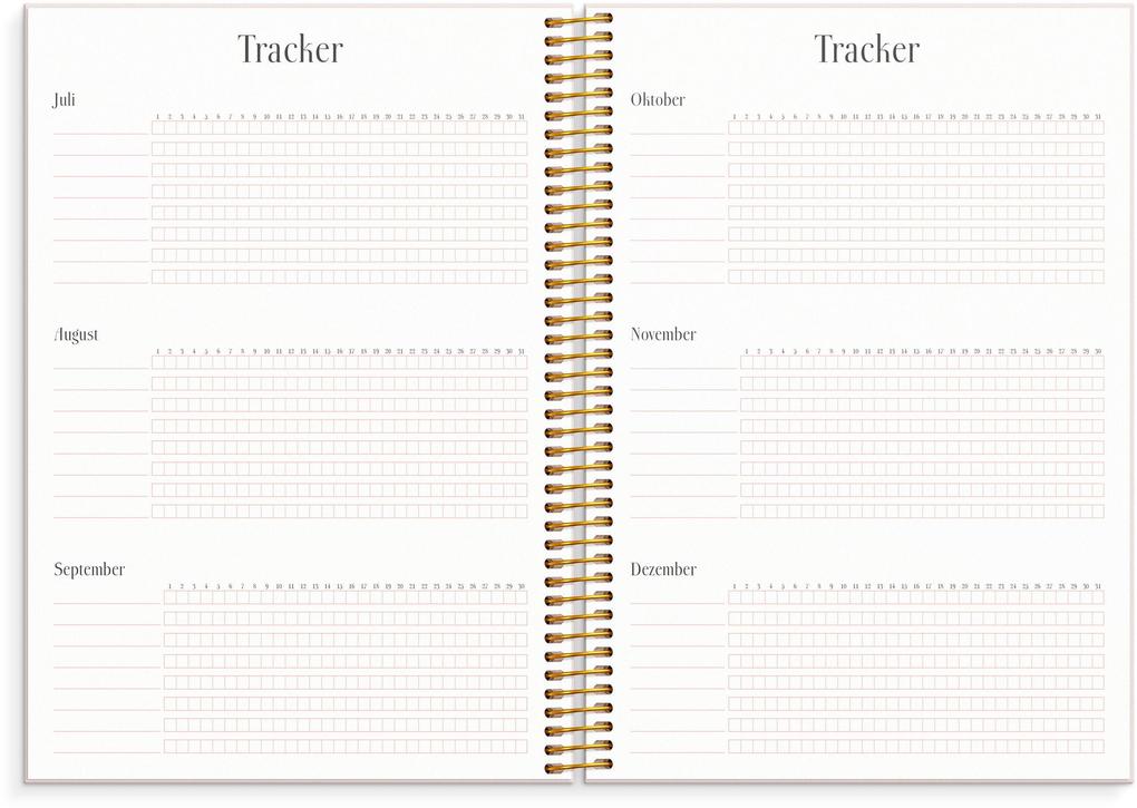 Weitere Ansicht: Burde Life Planner Pink Horizontal 2026