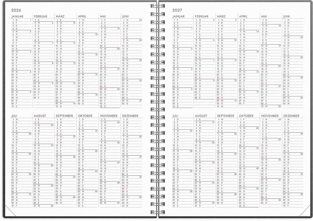 Weitere Ansicht: Burde Kalender 2026 Agency Business A5 Eco