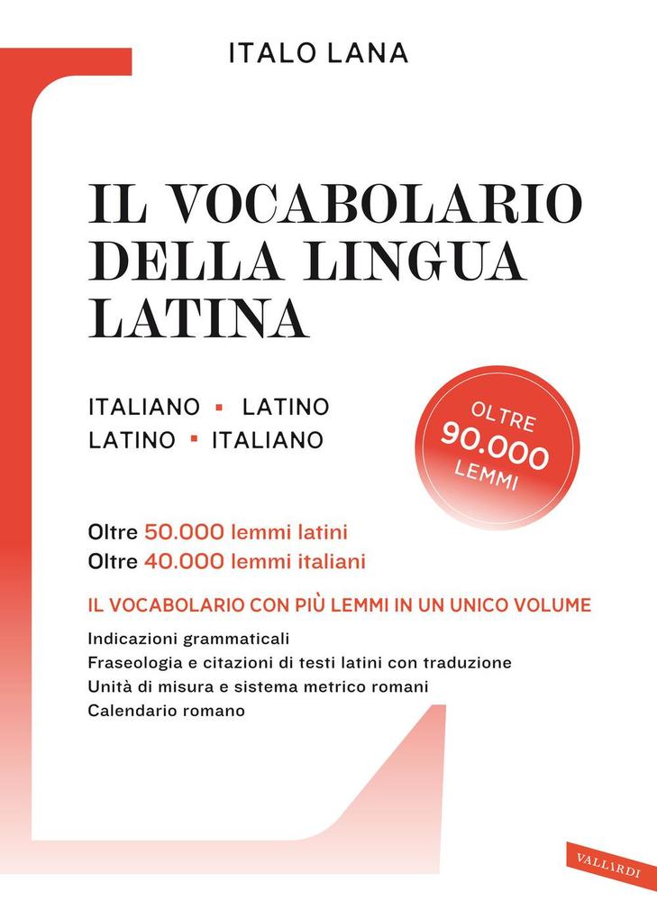 Produktbild: Il vocabolario della lingua latina | Italo Lana