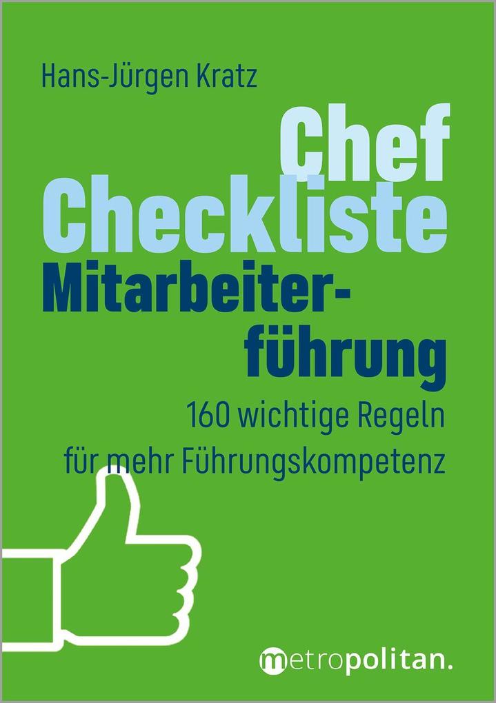 Produktbild: Chef-Checkliste Mitarbeiterführung | Hans-Jürgen Kratz