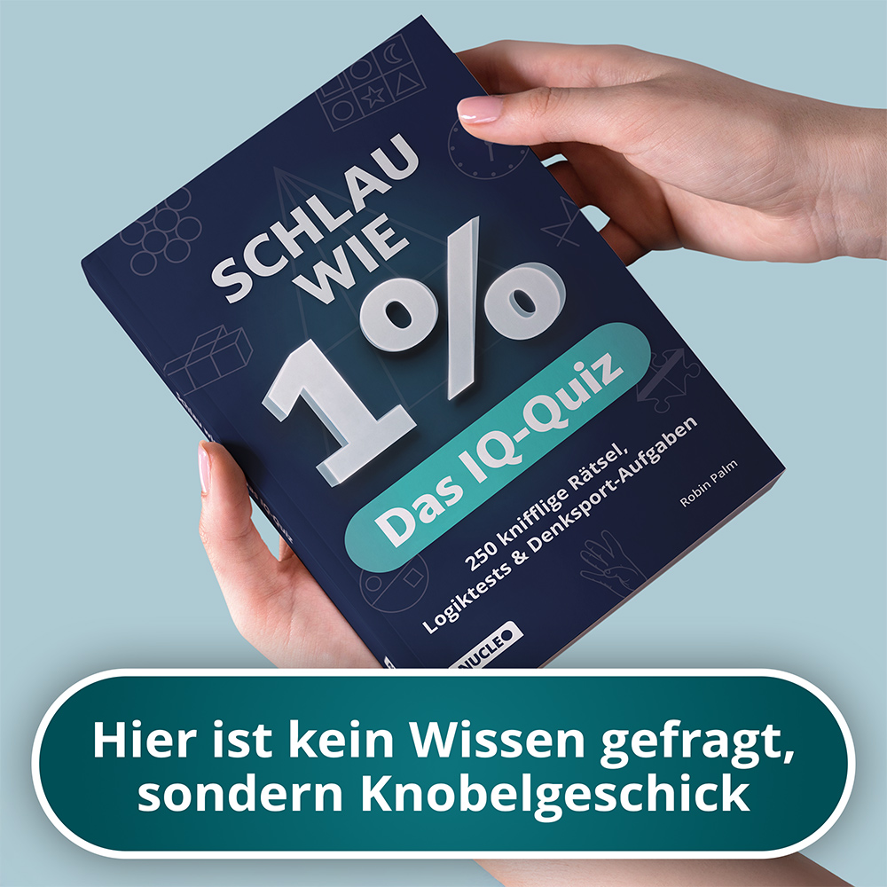 Weitere Ansicht: Schlau wie 1% - Das IQ-Quiz | Robin Palm