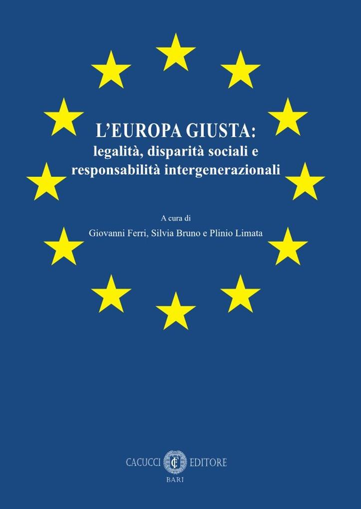 Produktbild: L' Europa giusta: legalità, disparità sociali e responsabilità intergenerazionali