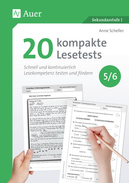 Produktbild: 20 kompakte Lesetests für Klasse 5-6 | Anne Scheller