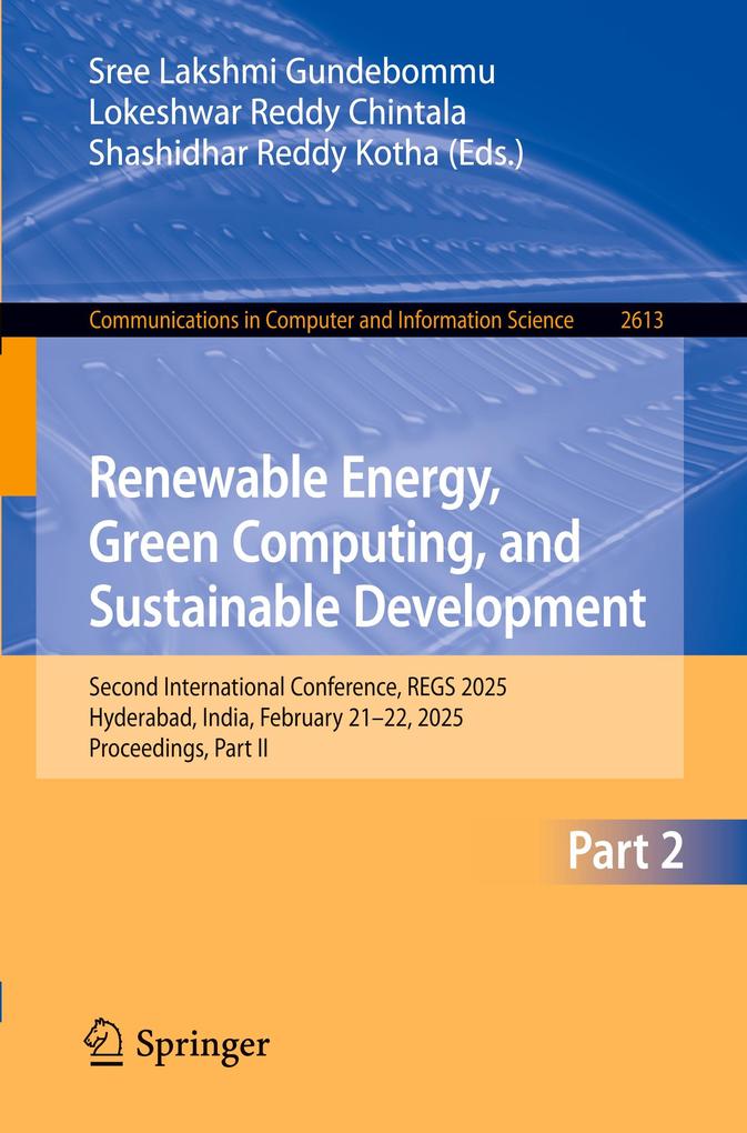 Produktbild: Renewable Energy, Green Computing, and Sustainable Development