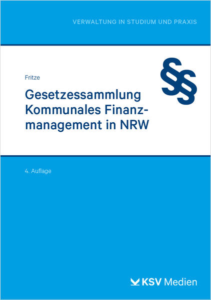 Produktbild: Gesetzessammlung Kommunales Finanzmanagement in NRW | Christian Fritze