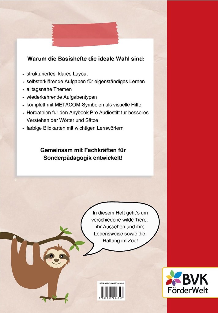 Weitere Ansicht: Basisheft Wilde Tiere im Zoo | Elias Novak