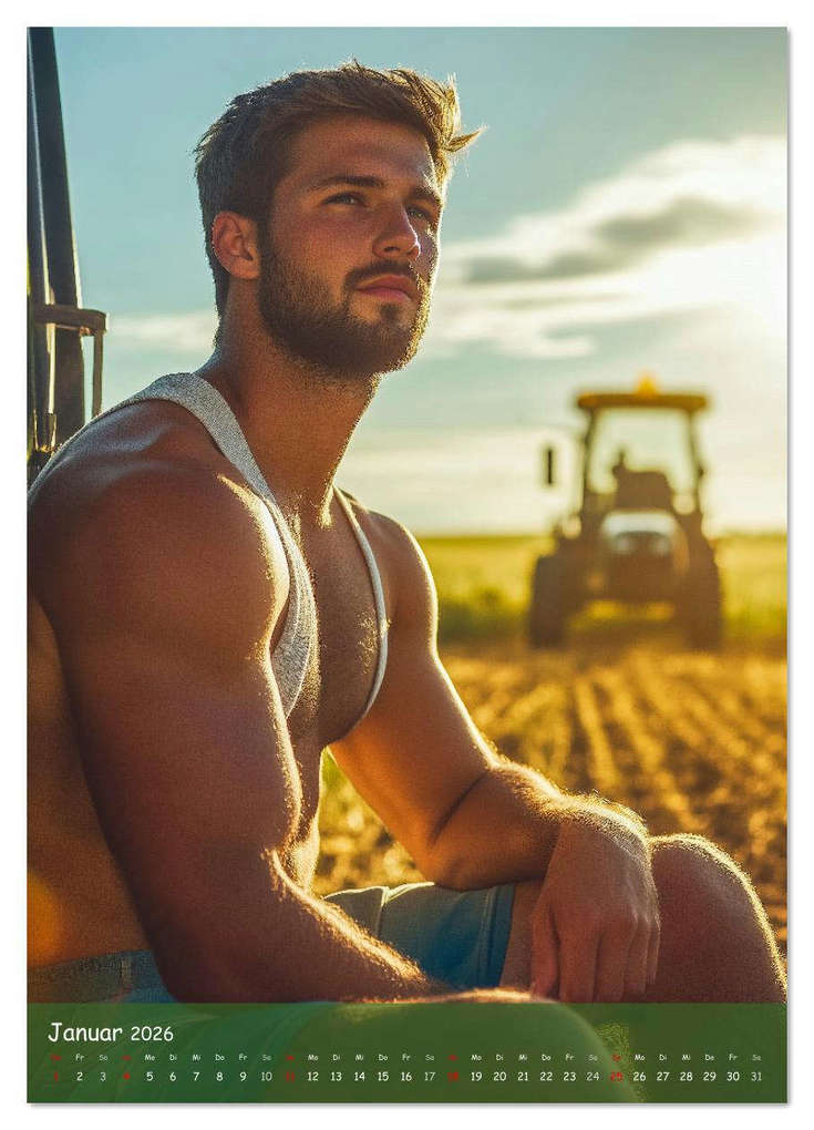 Weitere Ansicht: Muskeln, Heu und Herz - Sexy Männer vom Dorf (Wandkalender 2026 DIN A4 hoch), CALVENDO Monatskalender | MB Fotografie, Calvendo