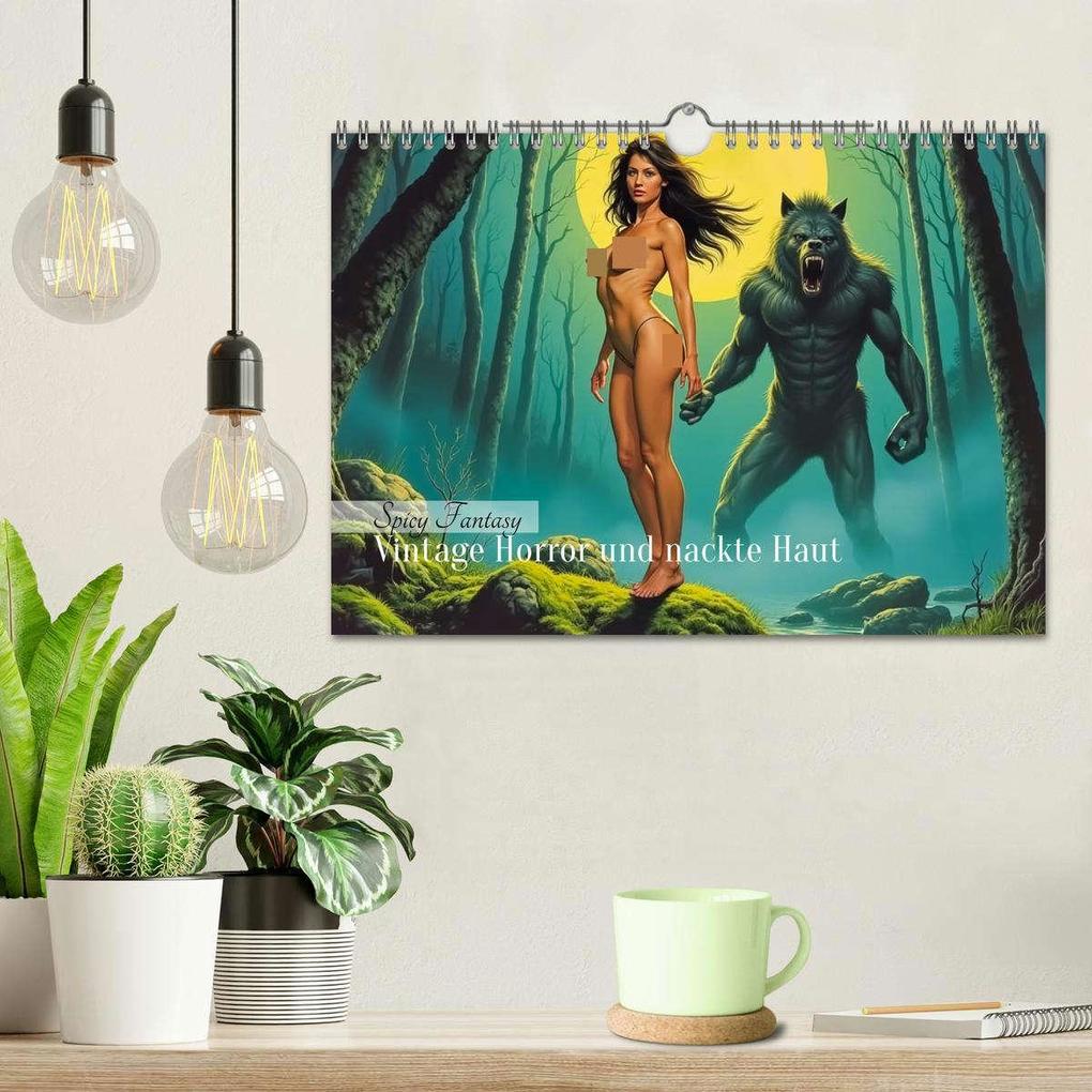 Weitere Ansicht: Spicy Fantasy - Vintage Horror und nackte Haut (Wandkalender 2026 DIN A4 quer), CALVENDO Monatskalender | pixs:sell pixs:sell, Calvendo, pixs:sell, Sell Pixs:Sell