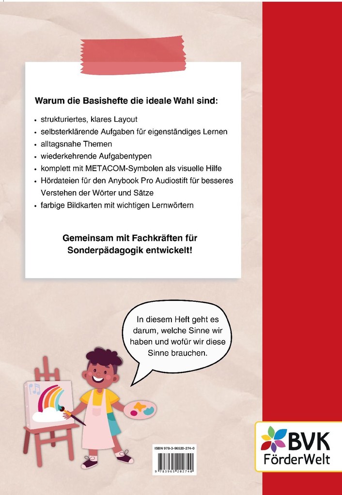 Weitere Ansicht: Basisheft Sinne | Marita Inderrath