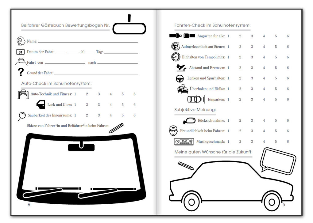 Weitere Ansicht: Endlich Auto! Beifahrer Gästebuch und Safety Guide | Verena Schauer