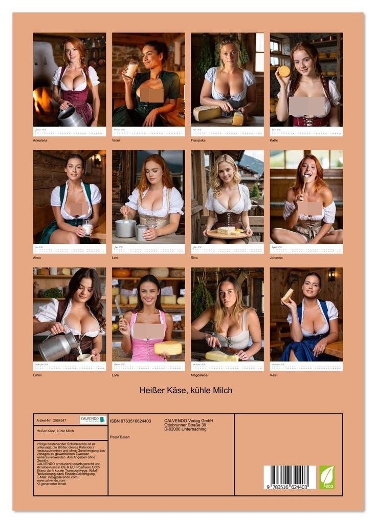 Weitere Ansicht: Heißer Käse, kühle Milch (Wandkalender 2026 DIN A3 hoch), CALVENDO Monatskalender | Peter Balan, Calvendo