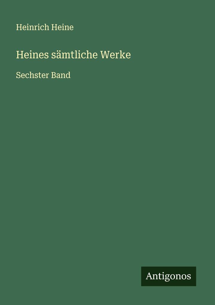 Produktbild: Heines sämtliche Werke | Heinrich Heine