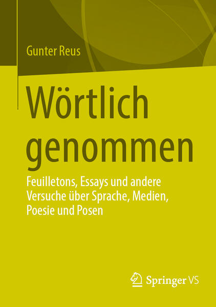 Produktbild: Wörtlich genommen | Gunter Reus